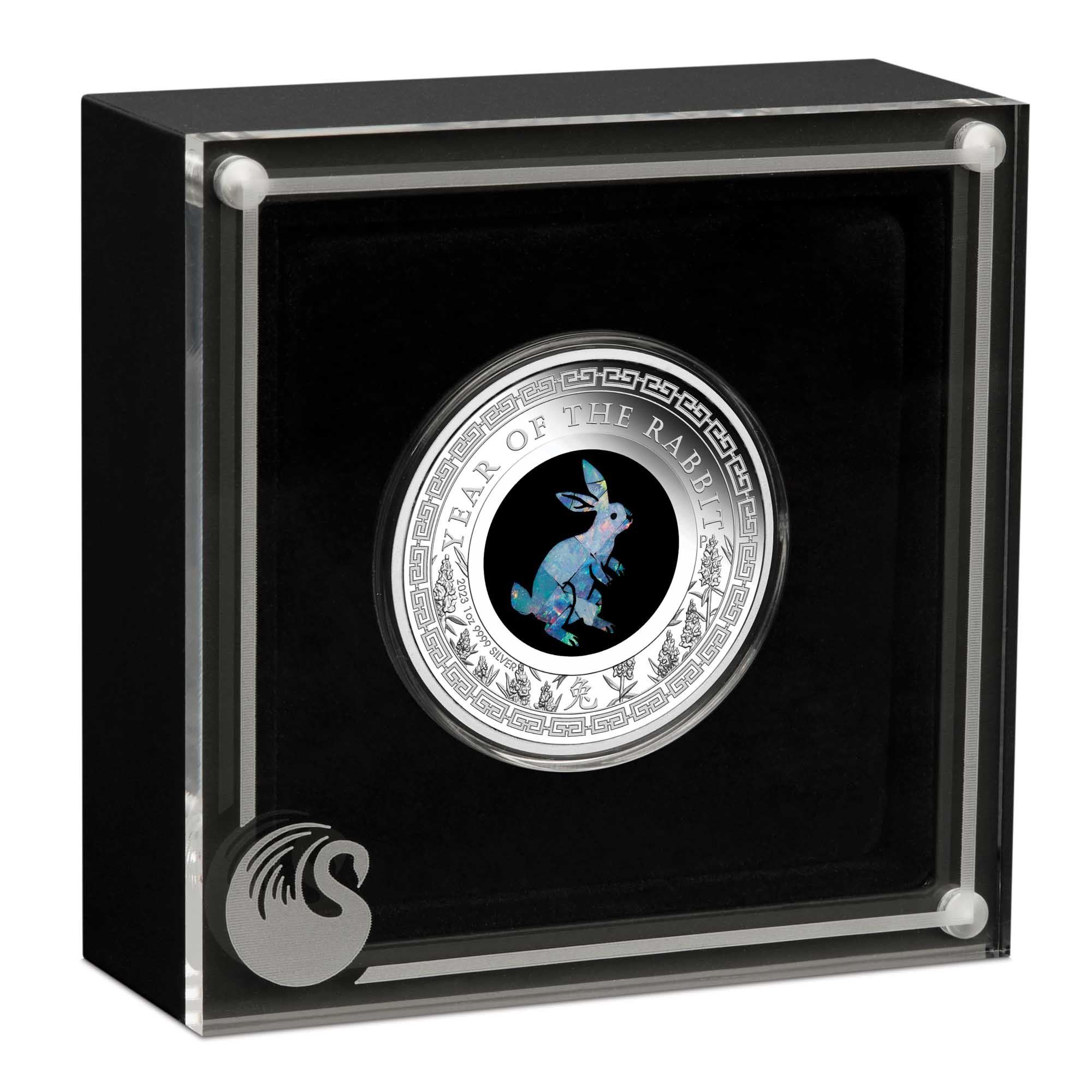 Opal 2023 Year of the Rabbit 1oz Silver Proof Coin