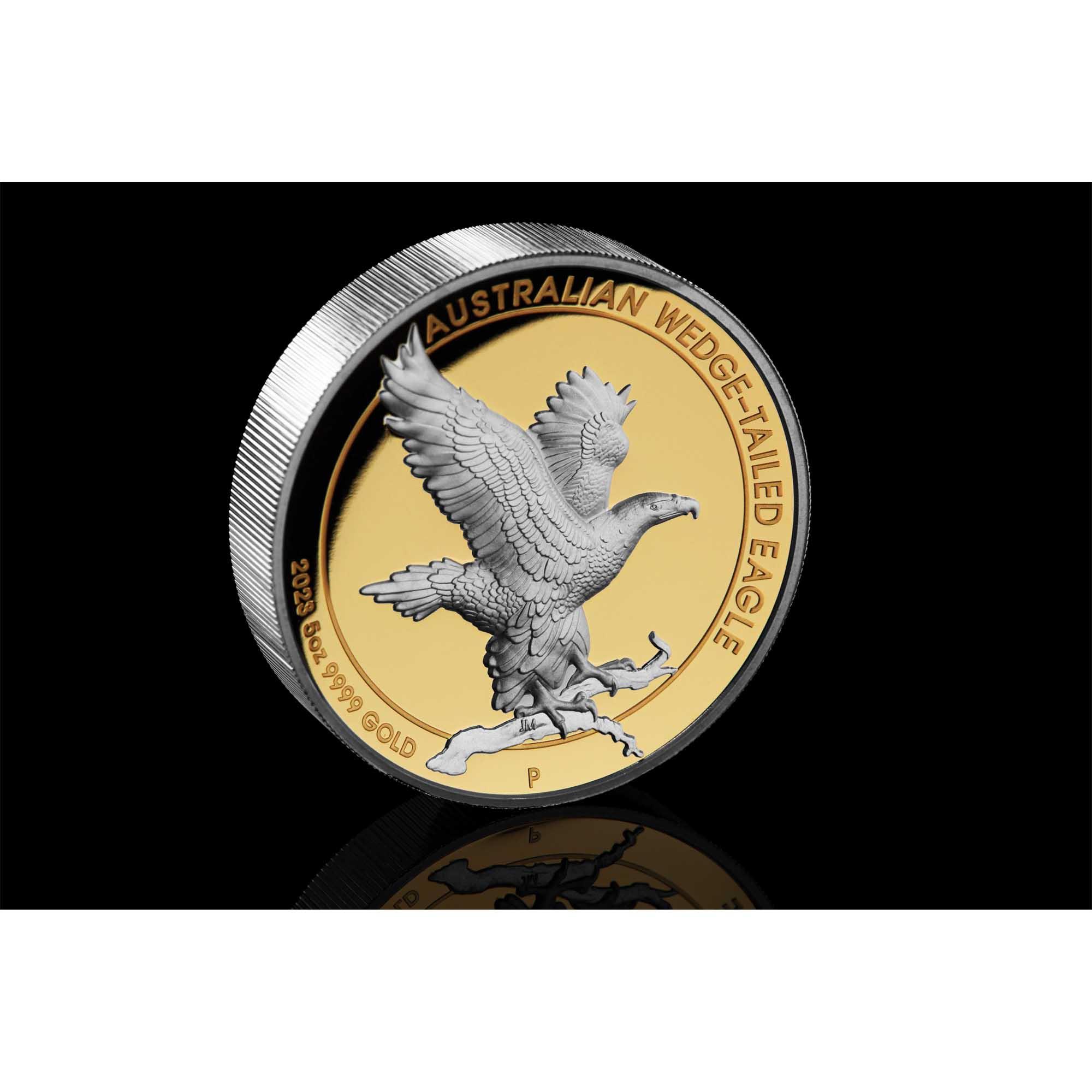 17 2023 Wedge Tailed Eagle 5oz Gold Proof High Relief Gilded Mood2 HighRes