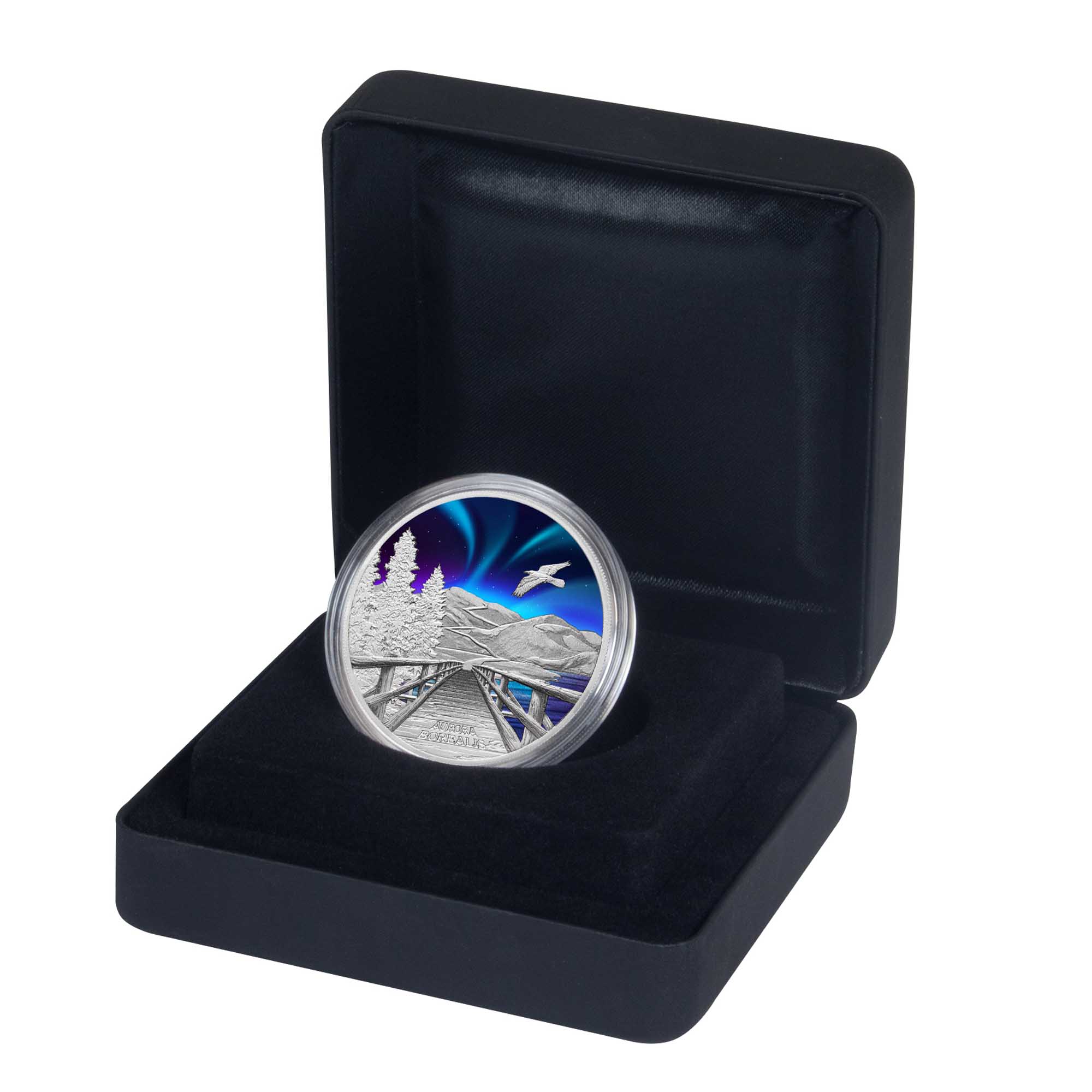 05 33364 TV 2023 $1 AURORA BOREALIS 1oz SILPF Box Right