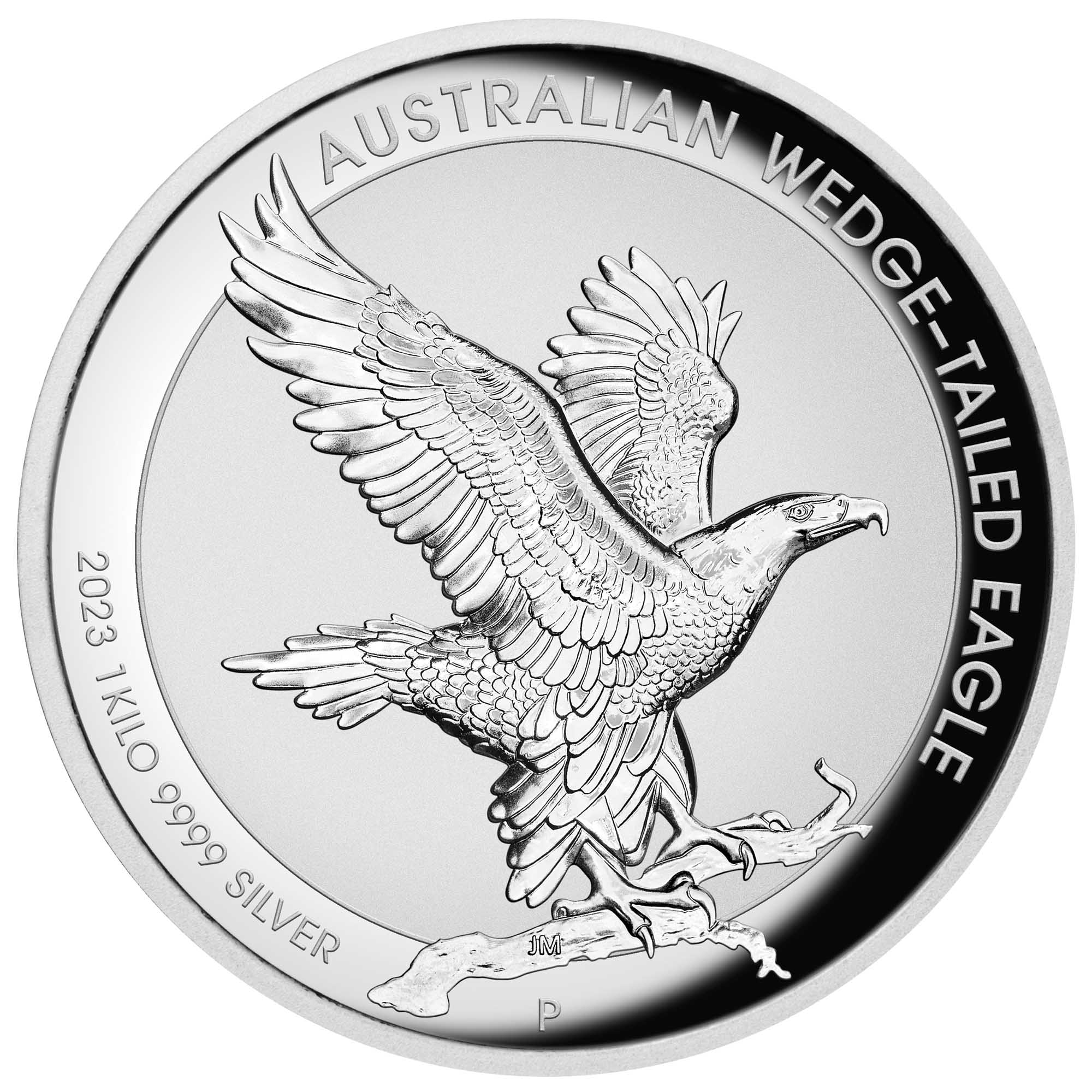 Wedge-tailed Eagle 2023 1 Kilo Silver Coin