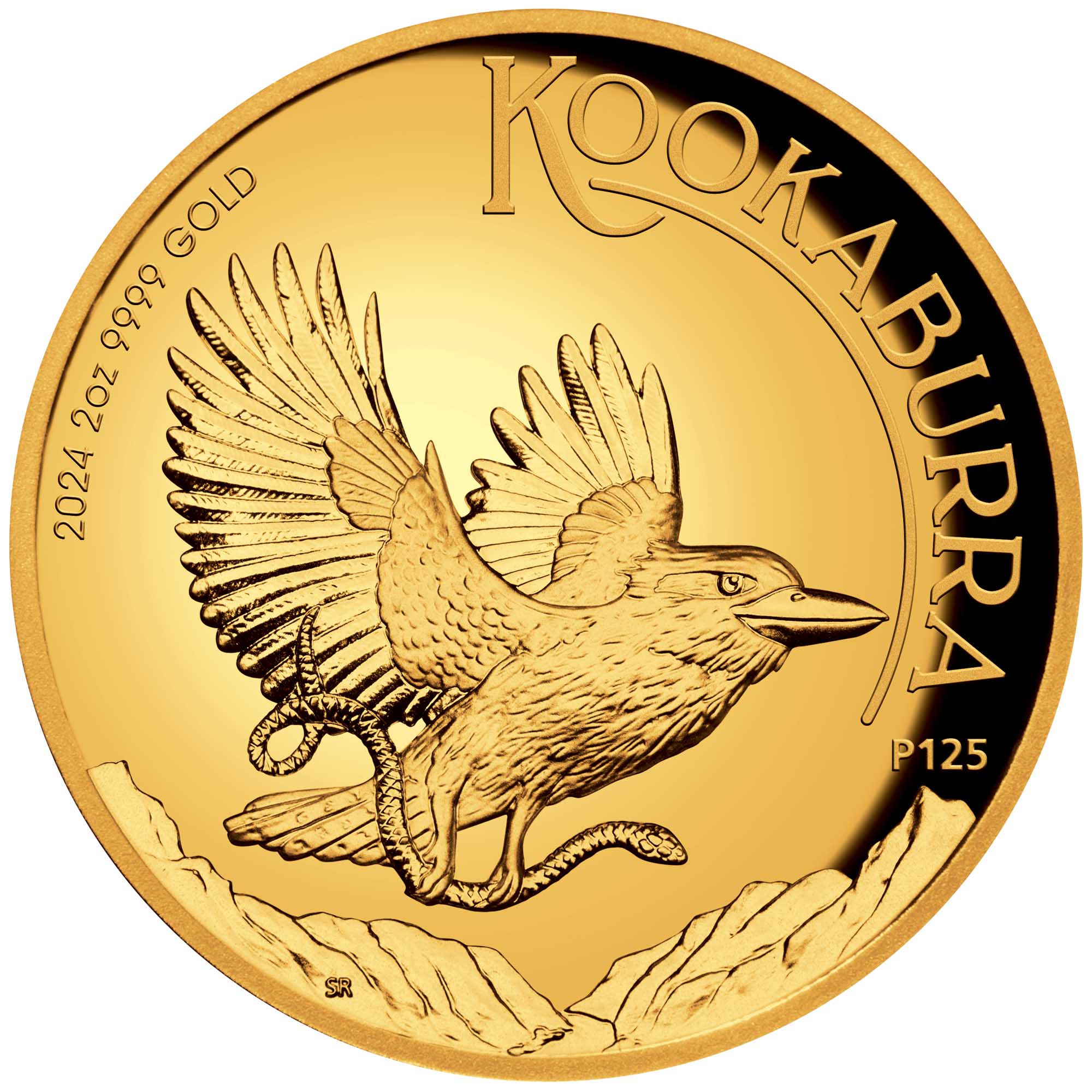 02 2024 Australian Kookaburra 2oz Gold Proof High Relief Coin Str