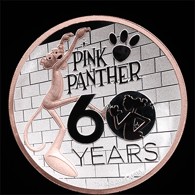 10 pink panther 5oz silver gilded 360