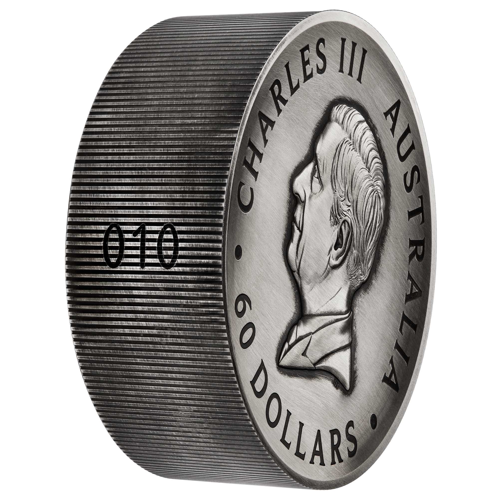 Bee 2024 2 Kilo Silver Antiqued Coin