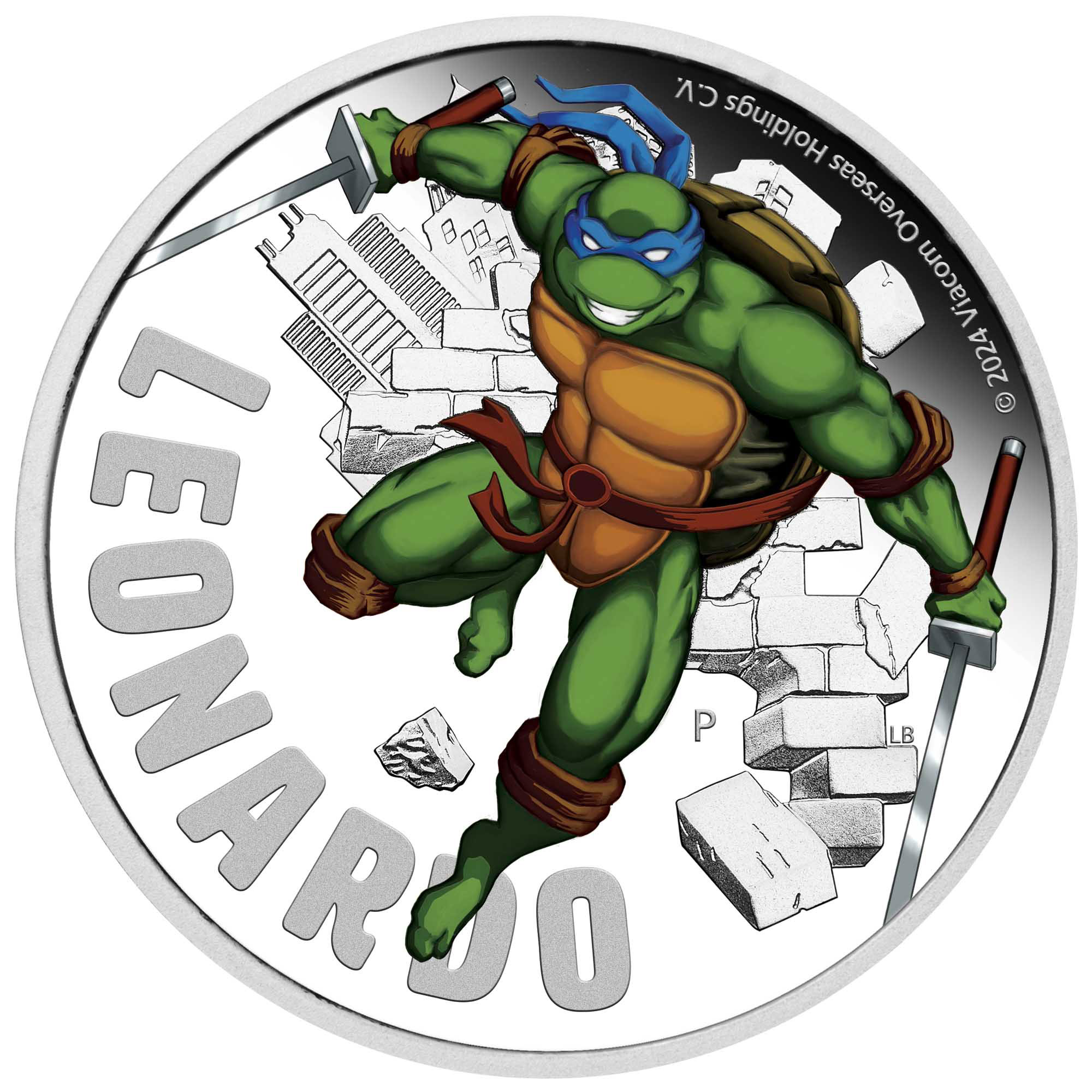 Teenage Mutant Ninja Turtle Leonardo 2024 1oz Silver Proof