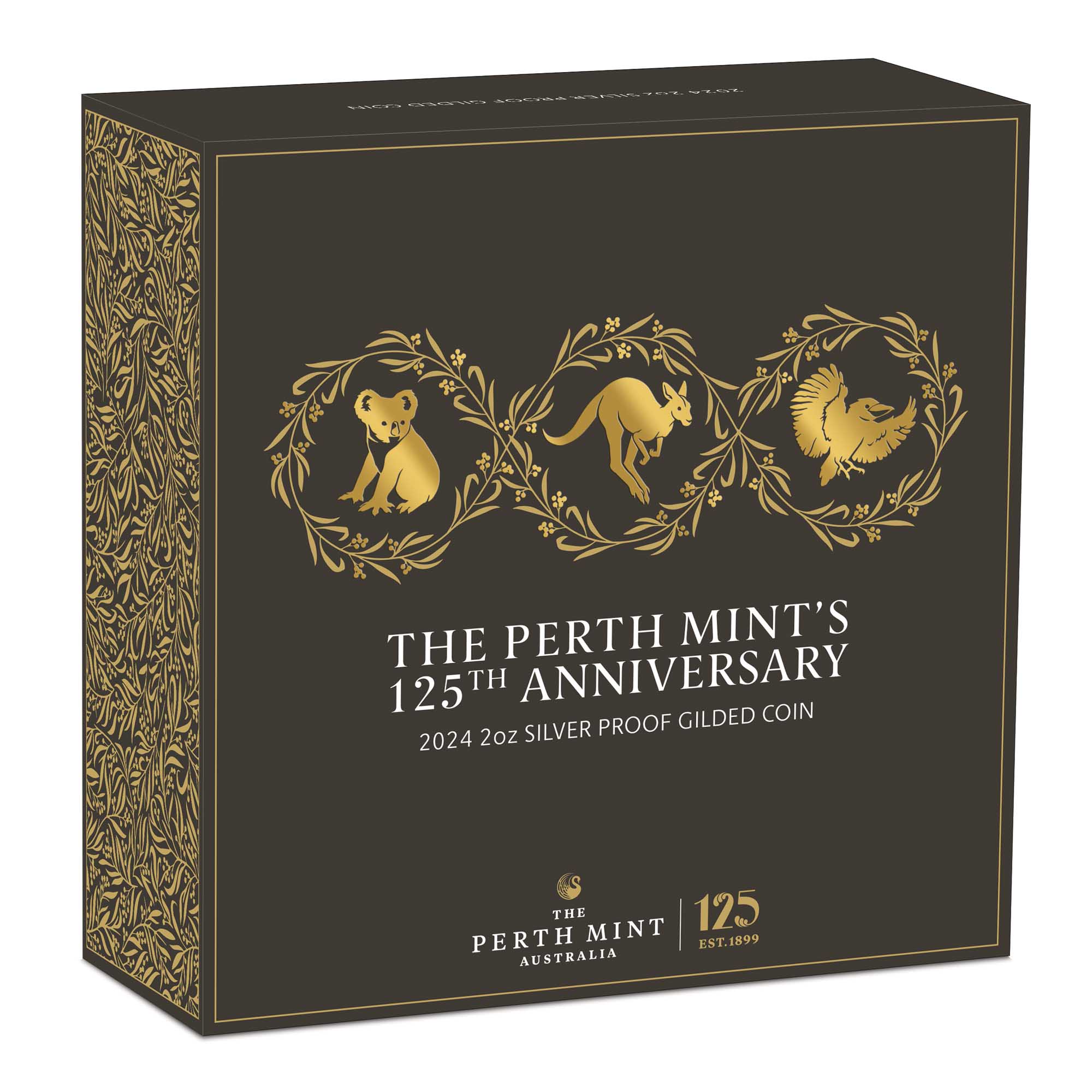 05 2024 The Perth Mint’s 125th Anniversary 2oz Silver Gilded Proof Coin In Shipper HighRes