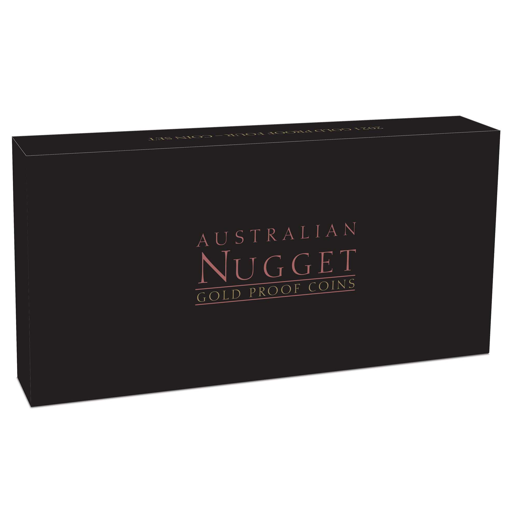 18 Australian Nugget 2024 Gold Proof Gilded Four Coin Set in shipper HighRes