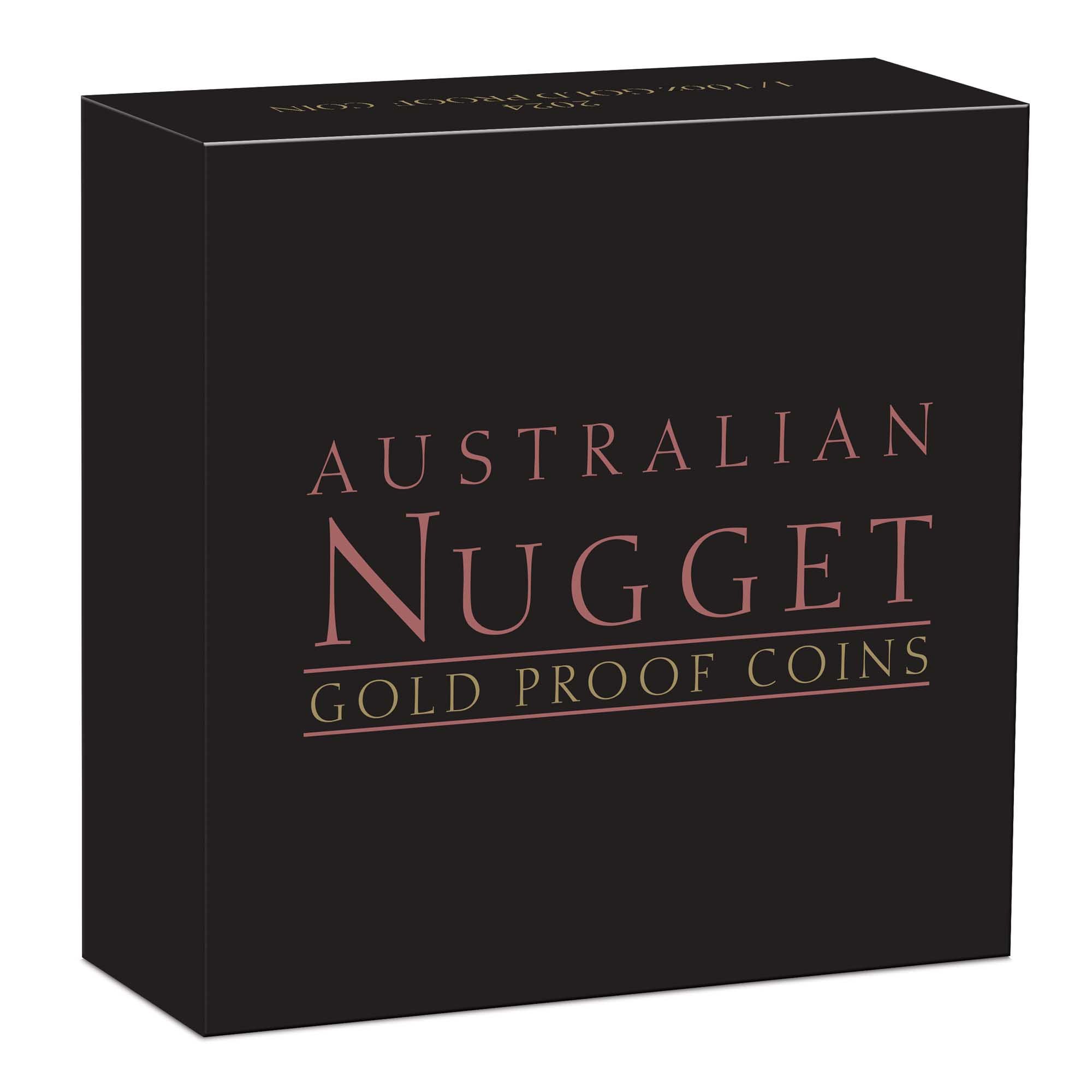 16 Australian Nugget 2024 1 10oz Gold Proof Gilded Coin in shipper HighRes