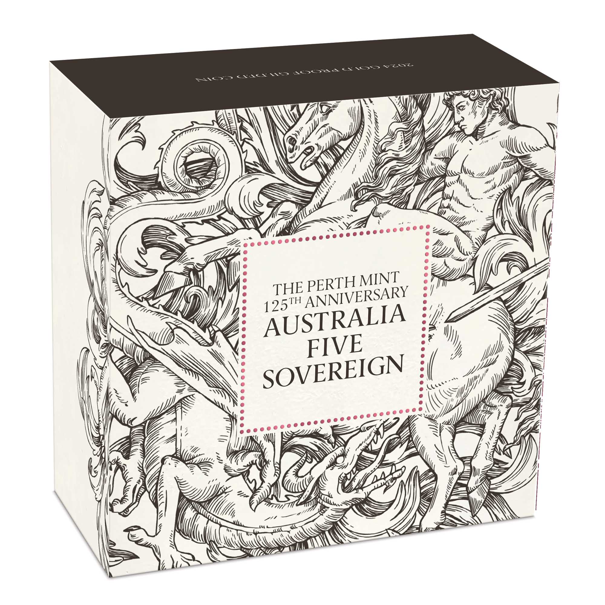 05 The Perth Mint 125th Anniversary Australia Five Sovereign 2024 Gold Proof