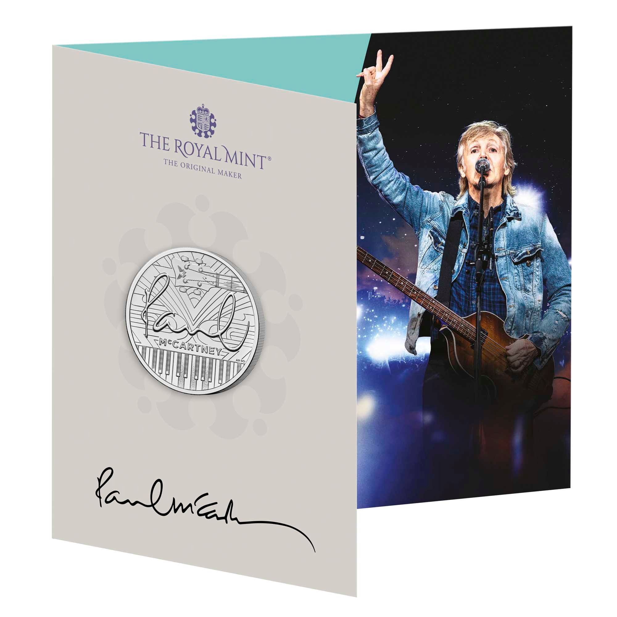 01 PAUL MCCARTNEY BRILL UNC REV IN CARD