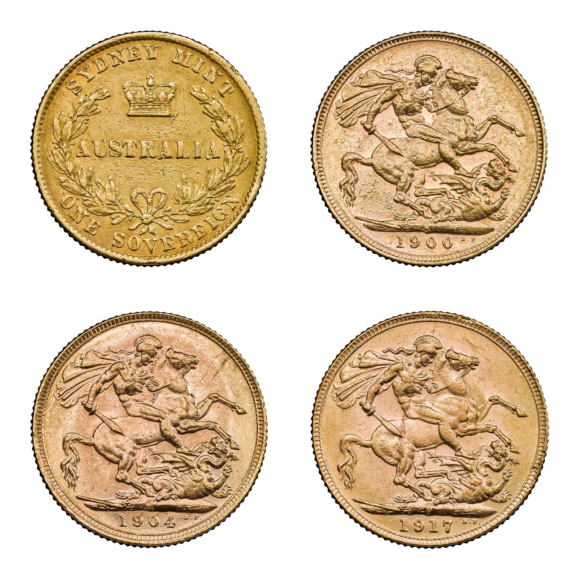 02 The Australian Branch Mints Four Coin Set carton OBVERSE