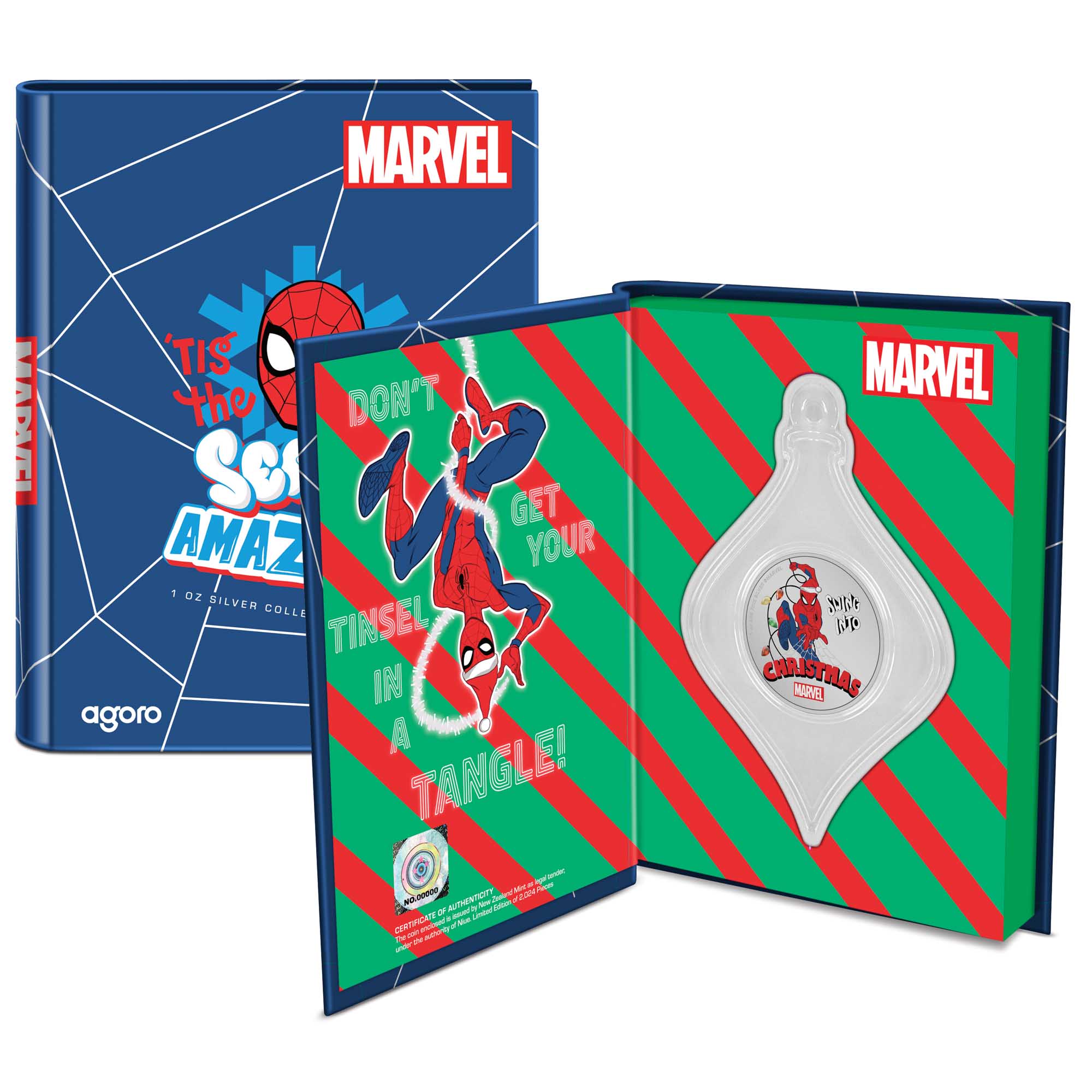 06 2024 Marvel Spider Man Seasons Greetings Packaging
