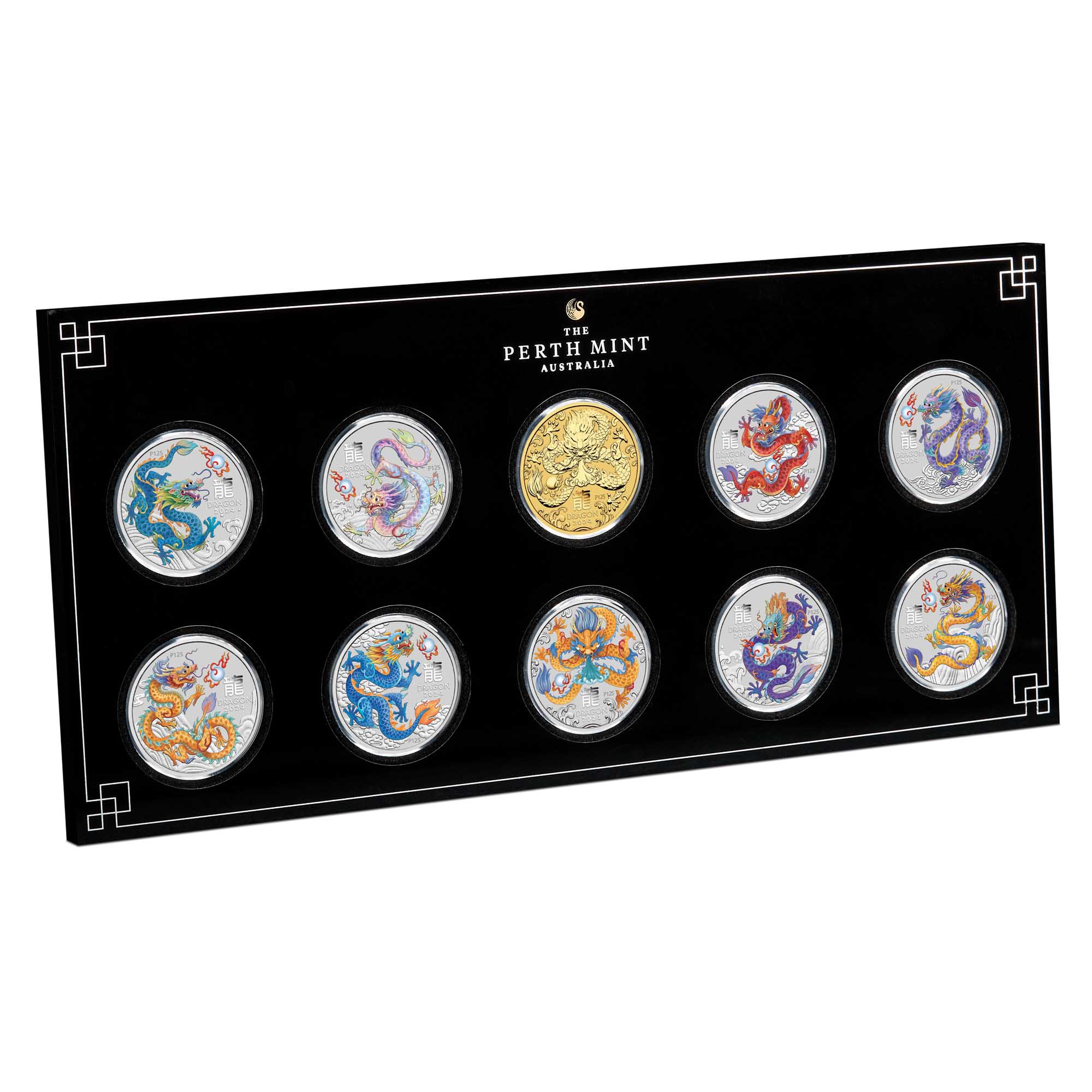 Dragon 1/2oz silver 10-coin set