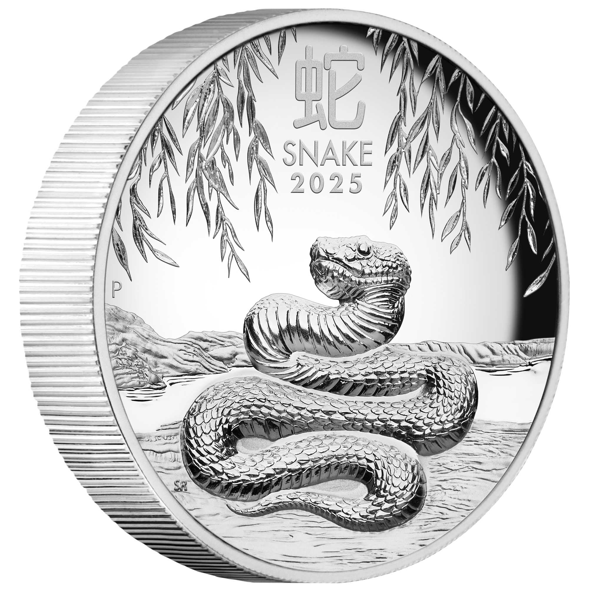 パースミント 蛇 2025 1oz銀貨 Proof 限定5000枚 2025 Year of the Snake 1oz Silver Proof High Relief Coin