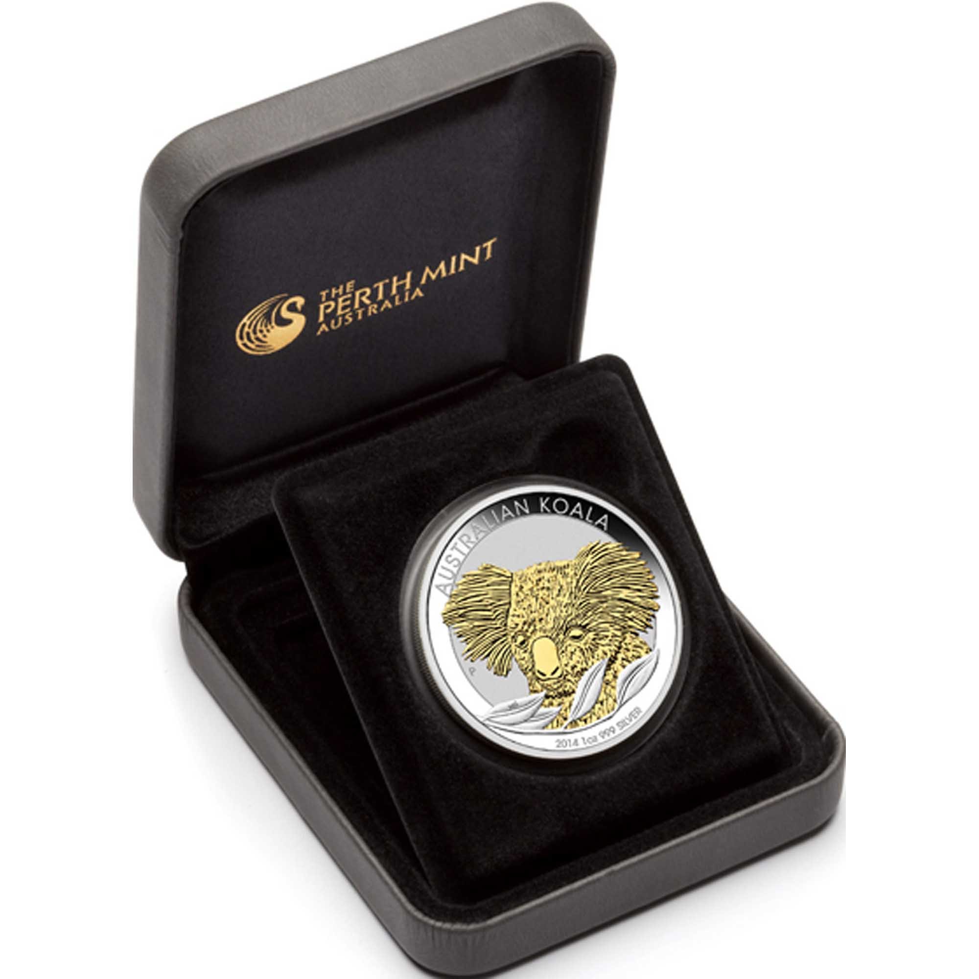03 Australian Koala 2014 Gilded Silver Coin Case