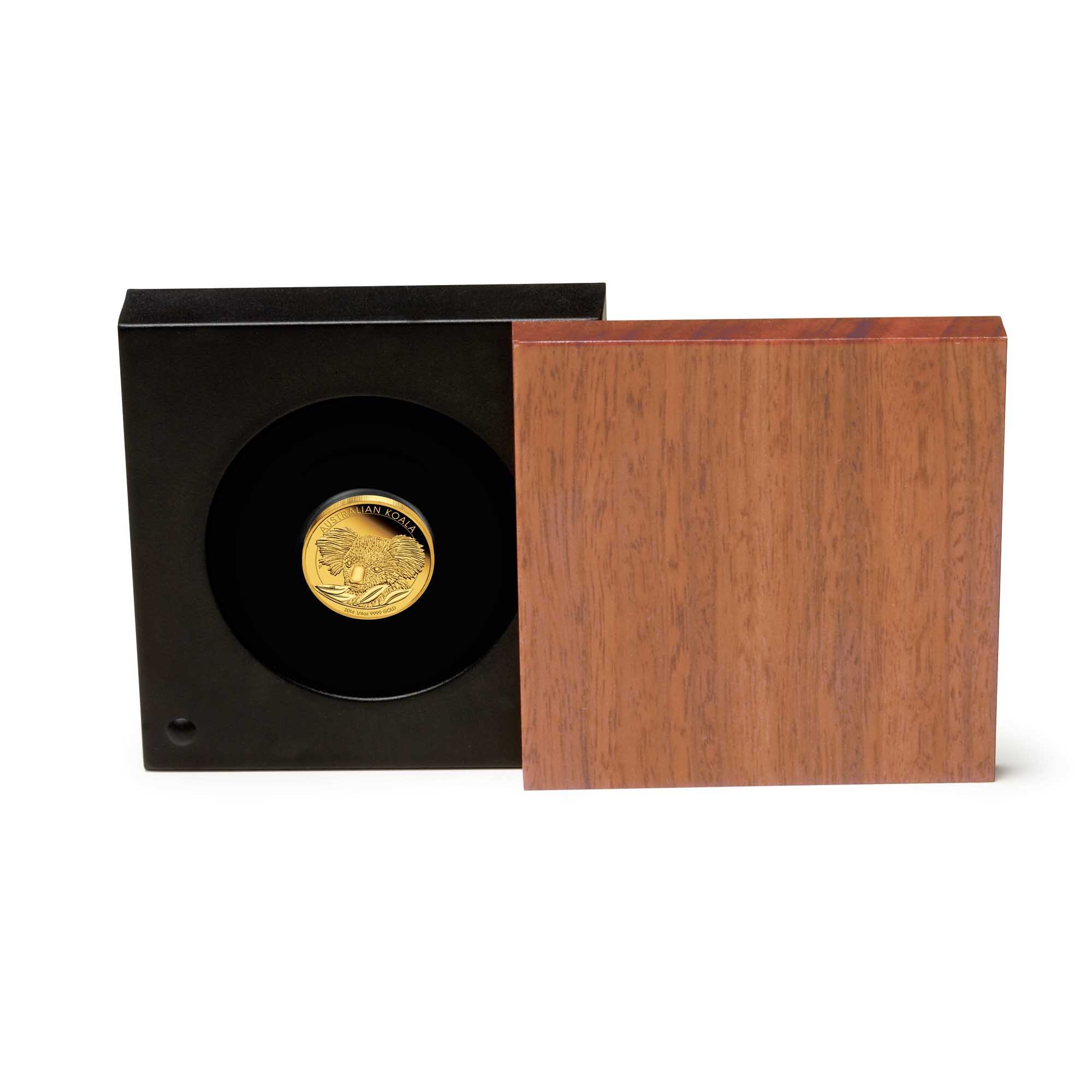 04 2014 AustralianKoala 1 4oz Gold Proof InCase HighRes