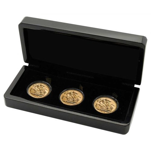03 1914 gold sovereign mintmark trio 2014 gold StraightOn