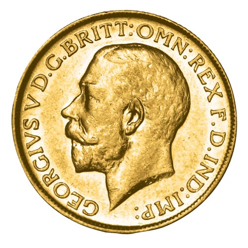 04 1915 gold sovereign mintmark trio 2015 gold Obverse