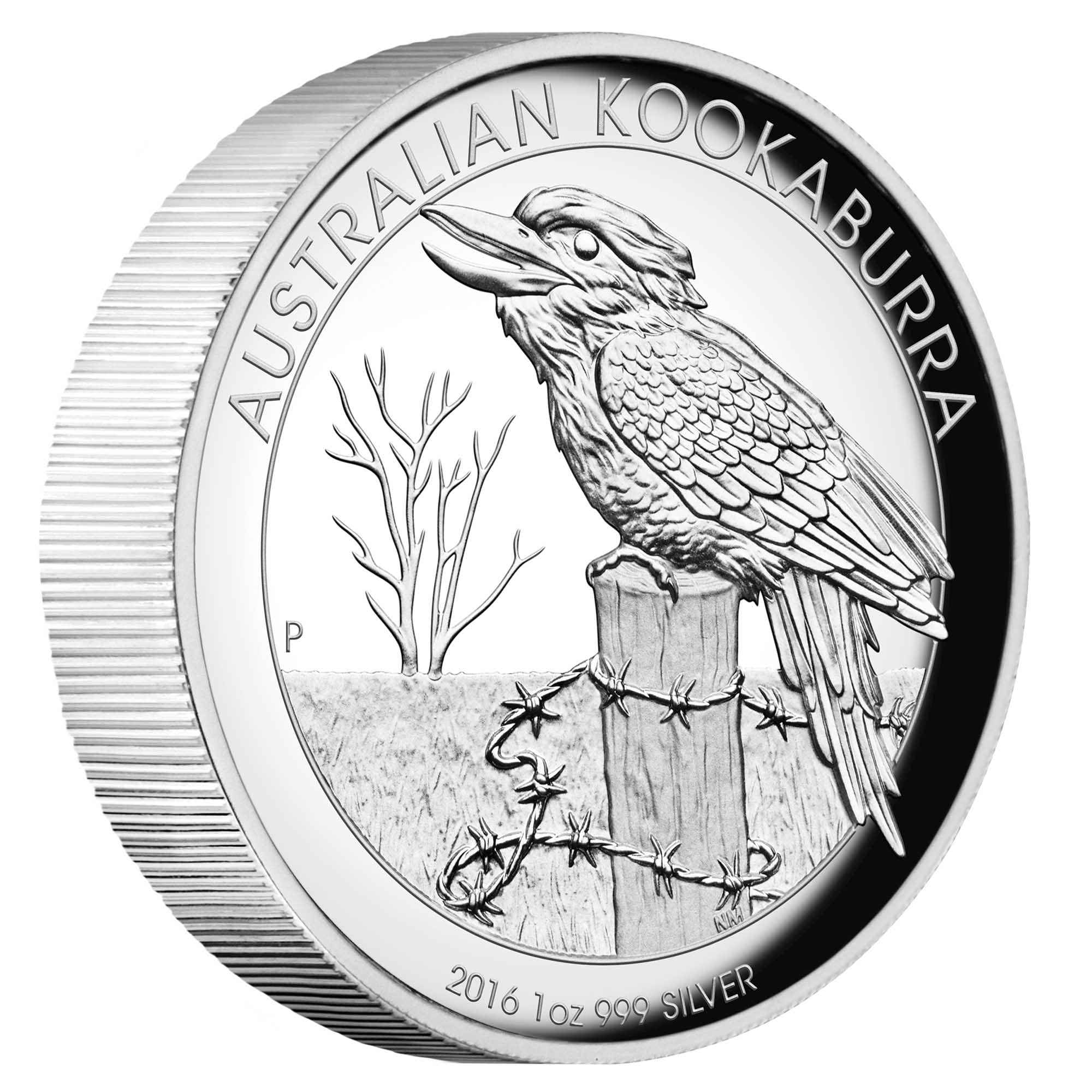 01 australian kookaburra 2016 1oz silver high relief OnEdge
