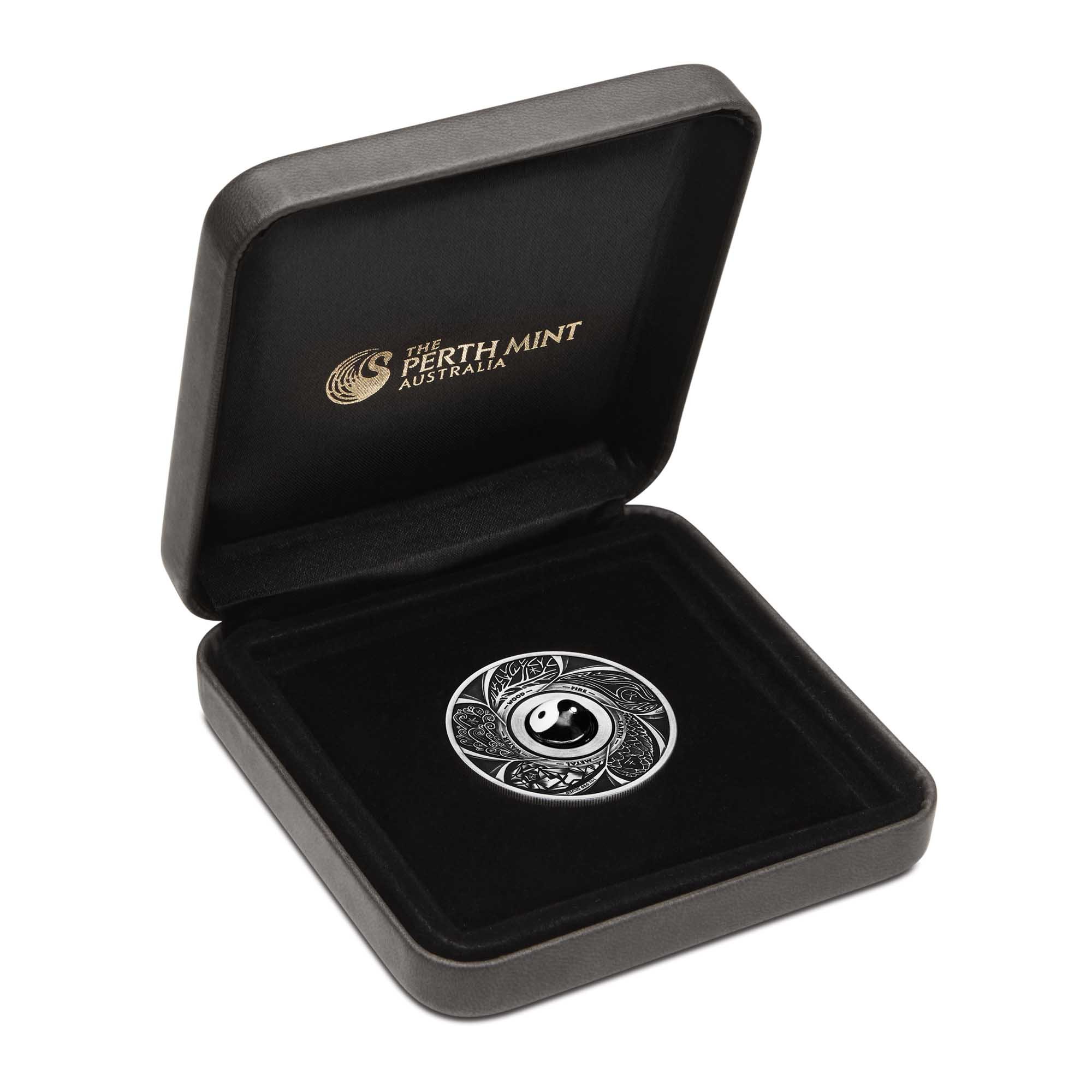 04 2016 YinYang Rotating Charm Silver Antiqued 1oz InCase HighRes