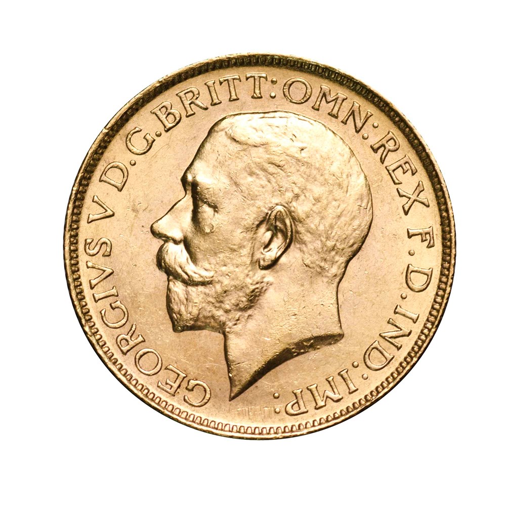 02 1916 king george v perth mint gold sovereign 2016 gold Obverse