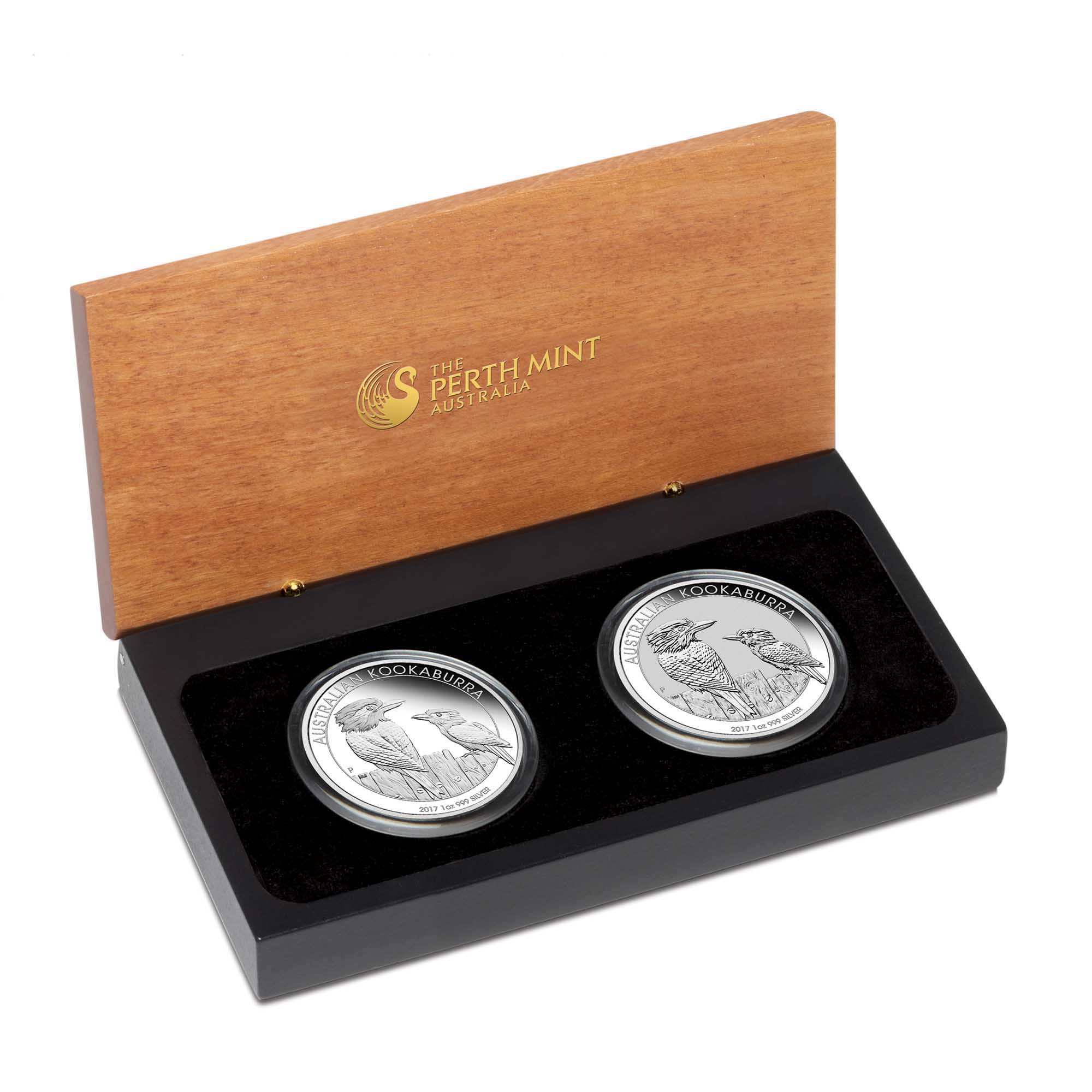 03 2017 Kookaburra 1oz Silver TwoCoin Set InCase HighResUpdated