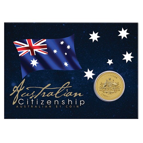 03 australian citizenship 2017 $1 coin InCard