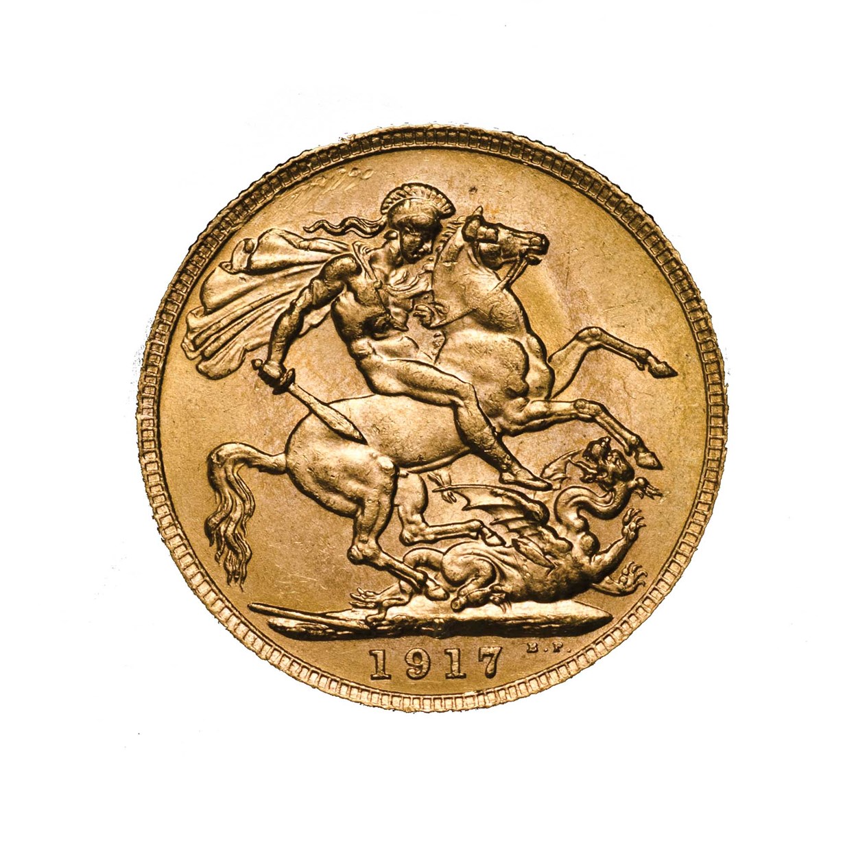 01 1917 king george v perth mint gold sovereign 2017 gold StraightOn