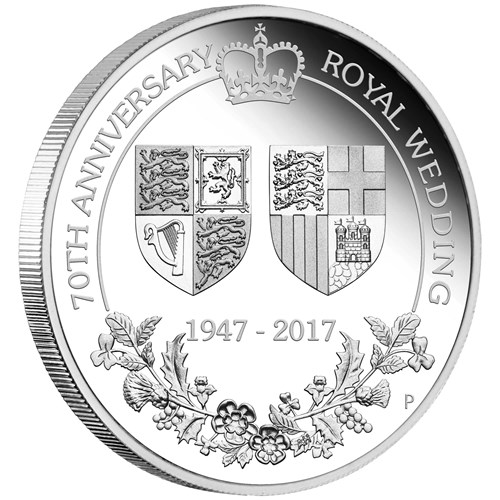 01 70th anniversary of the royal wedding 2017 1oz silver proof OnEdge