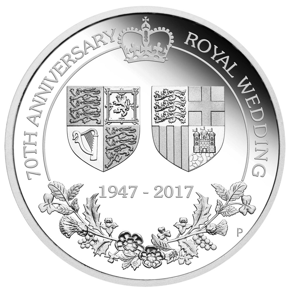 02 70th anniversary of the royal wedding 2017 1oz silver proof StraightOn