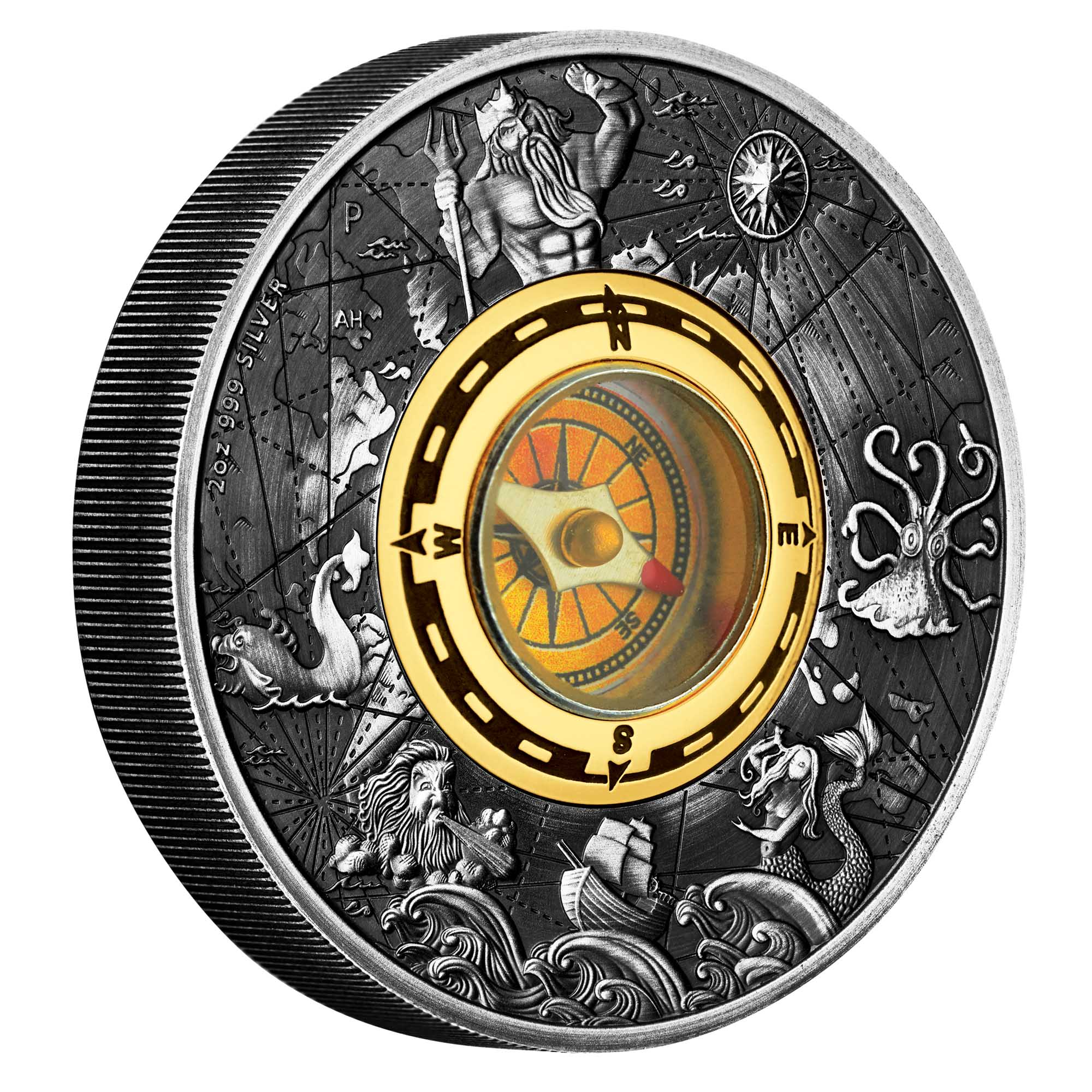 01 2016 Compass Silver 2oz Antiqued OnEdge HighRes