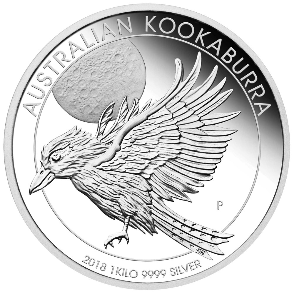02 australian kookaburra 2018 1kg silver proof StraightOn
