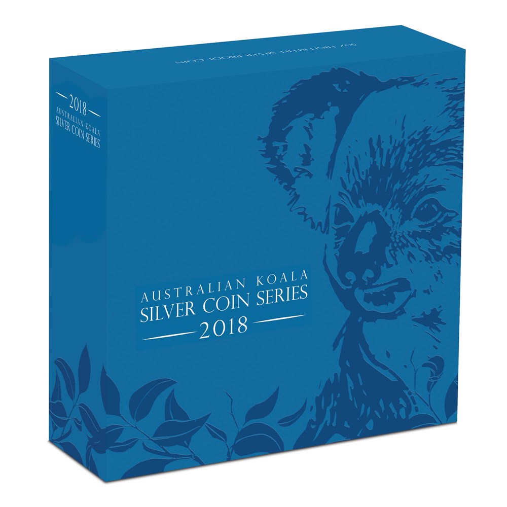 05 australian koala 2018 5oz silver proof high relief InShipper
