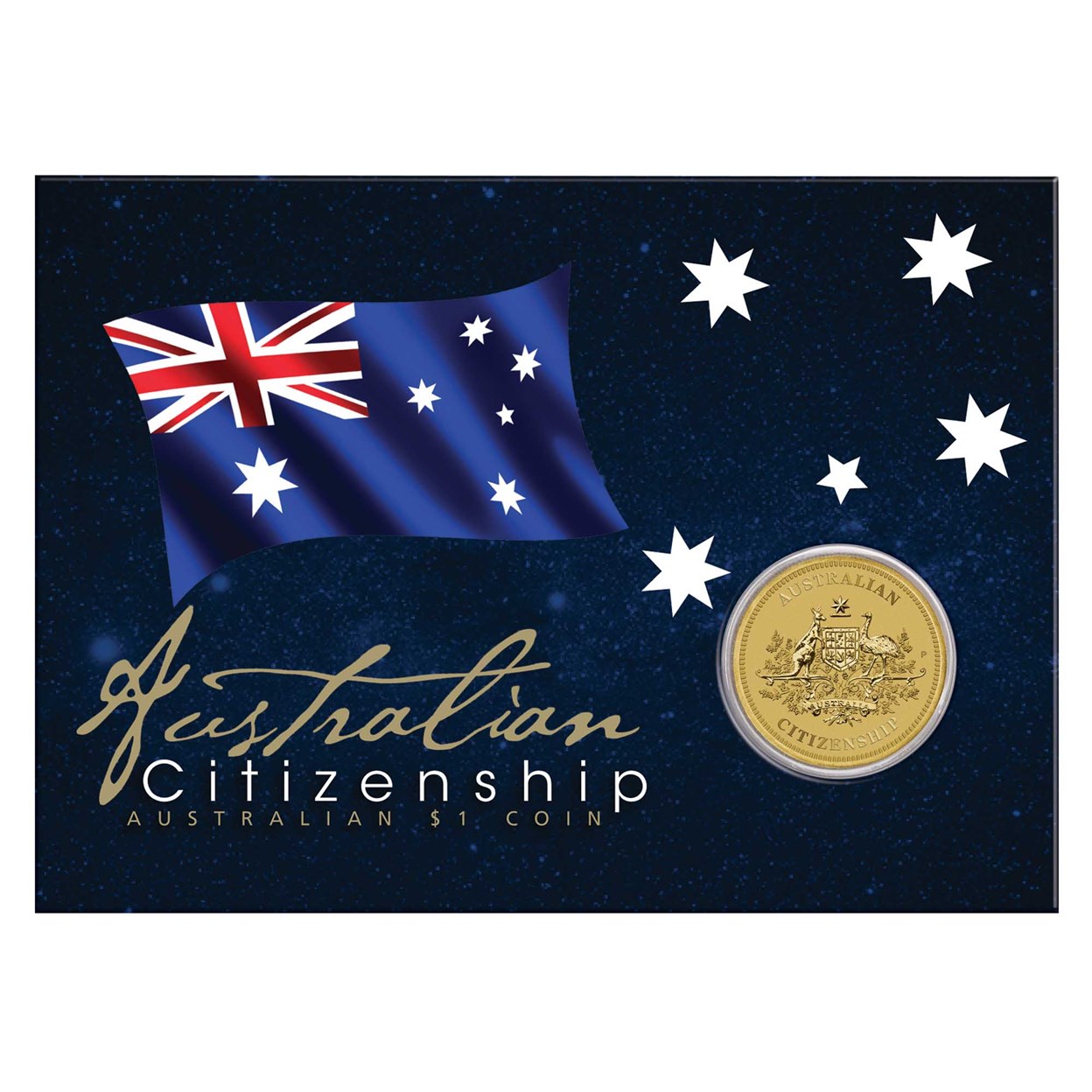 03 australian citizenship 2018 $1 coin InCard