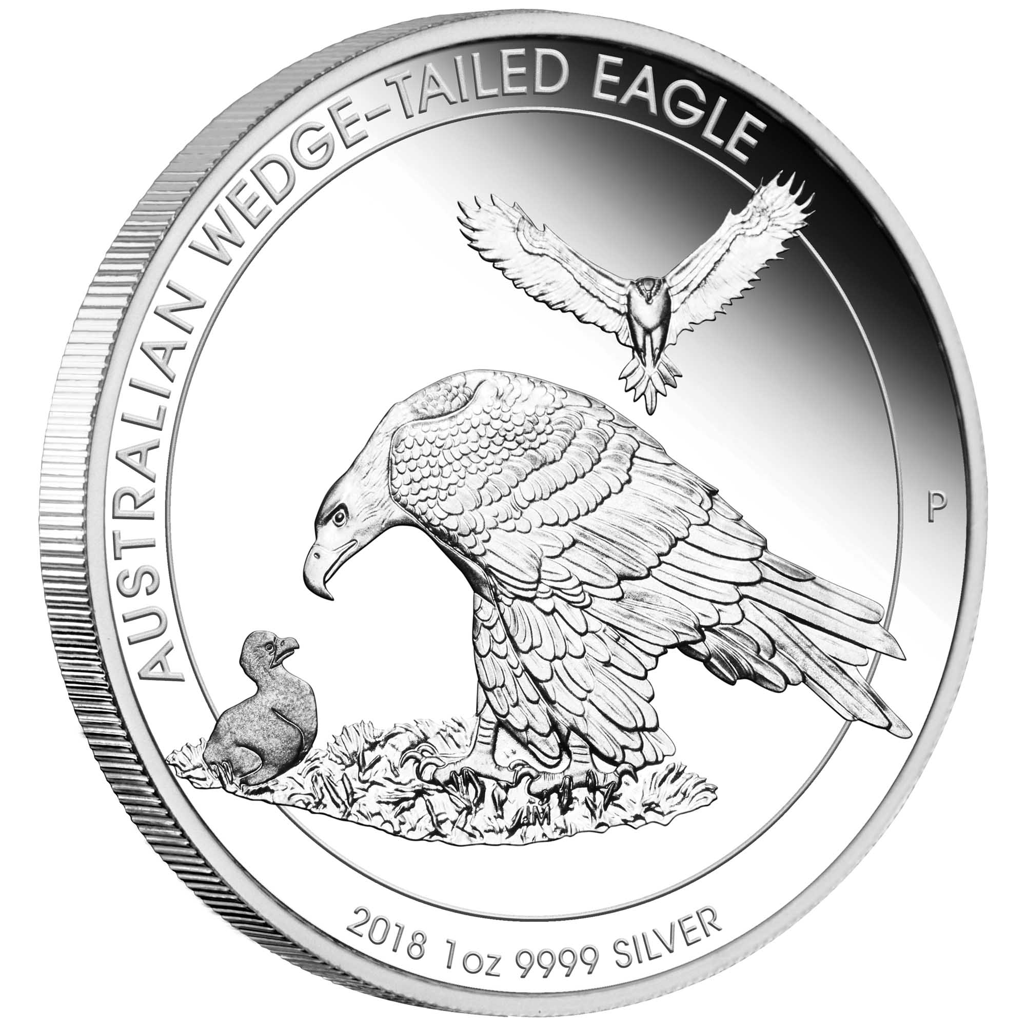 01 australian wedge tailed eagle 2018 1oz silver proof OnEdge