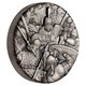 01 warfare roman legion rimless 2018 2oz silver antiqued high relief OnEdge