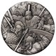 02 warfare roman legion rimless 2018 2oz silver antiqued high relief StraightOn