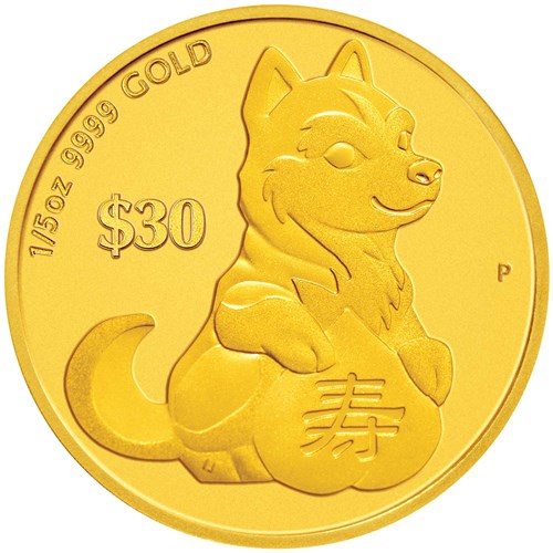 01 chinese astrological series year of the dog prosperity longevity and success three coin set 2018 1 5oz gold proof StraightOn