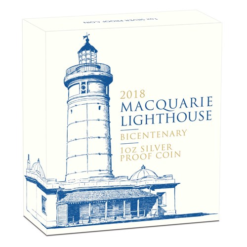 05 macquarie lighthouse bicentenary 2018 1oz silver proof InShipper