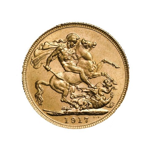 04 1917 gold sovereign mintmark trio 2018 gold StraightOn