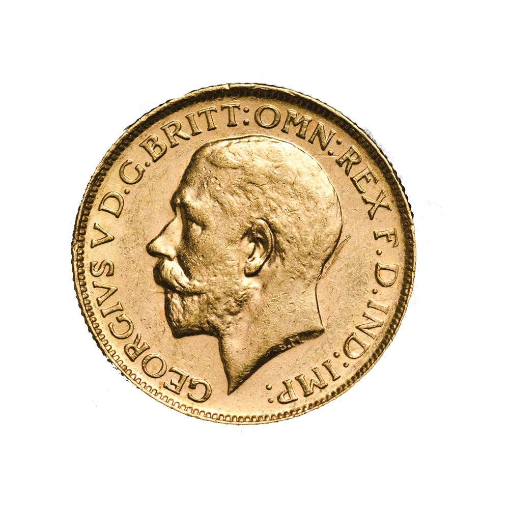 05 1917 gold sovereign mintmark trio 2018 gold Obverse