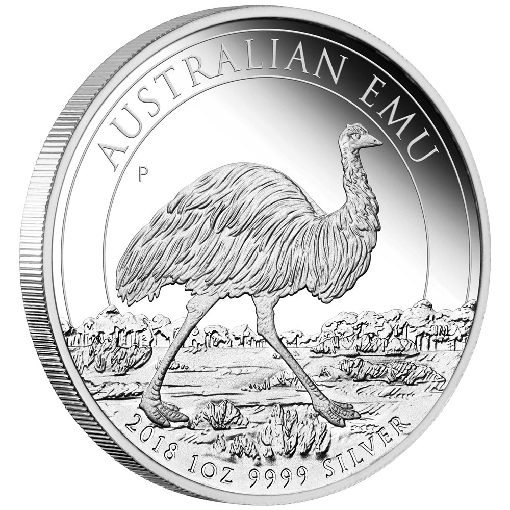01 australian emu 2018 1oz silver proof OnEdge