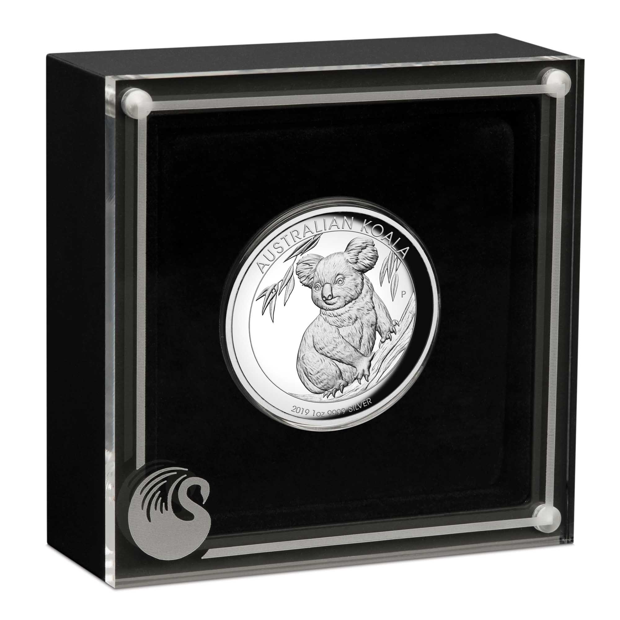 04 australian koala 2019 1oz silver proof high relief InCase