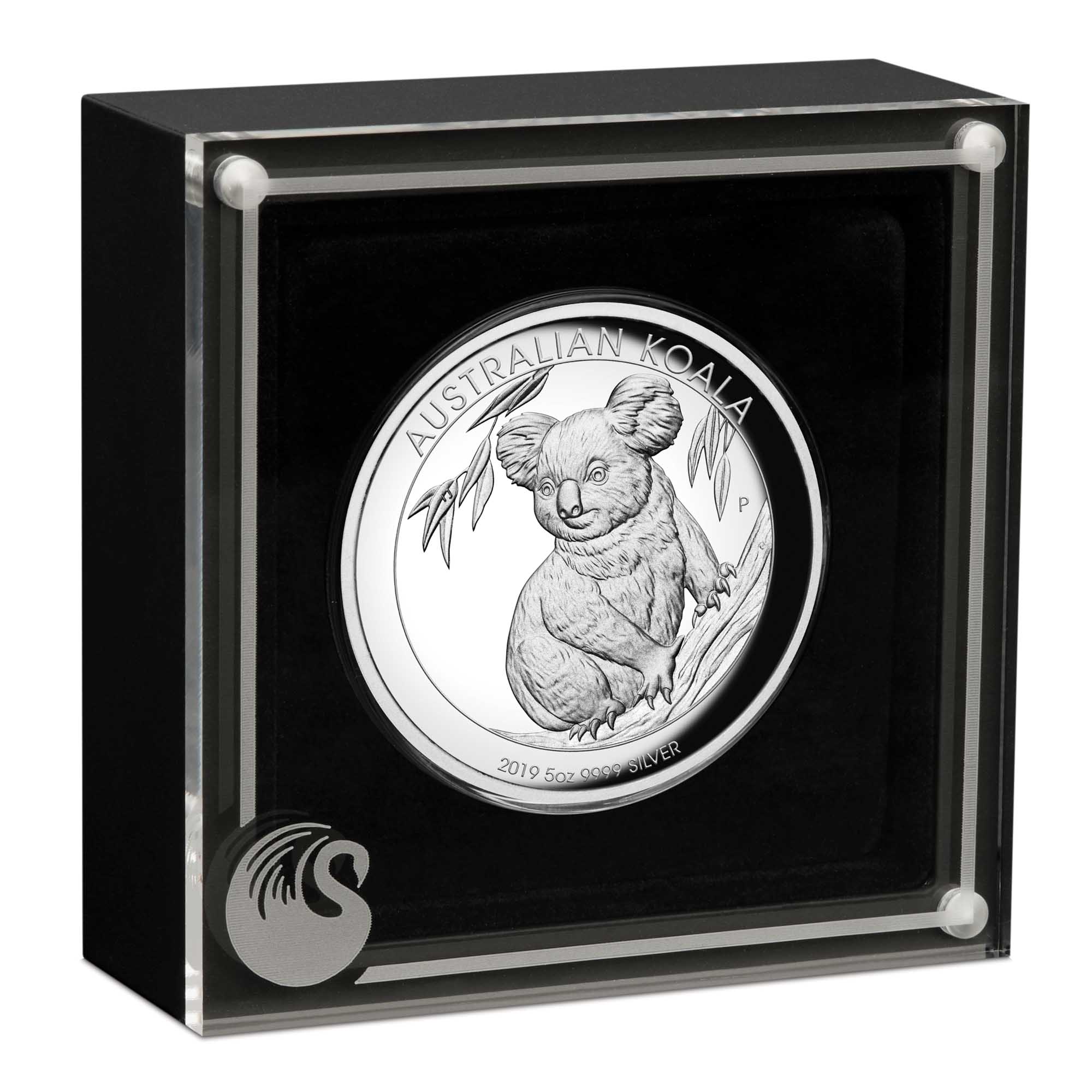 04 australian koala 2019 5oz silver proof high relief InCase