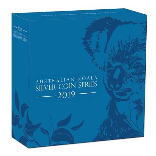 05 australian koala 2019 5oz silver proof high relief InShipper