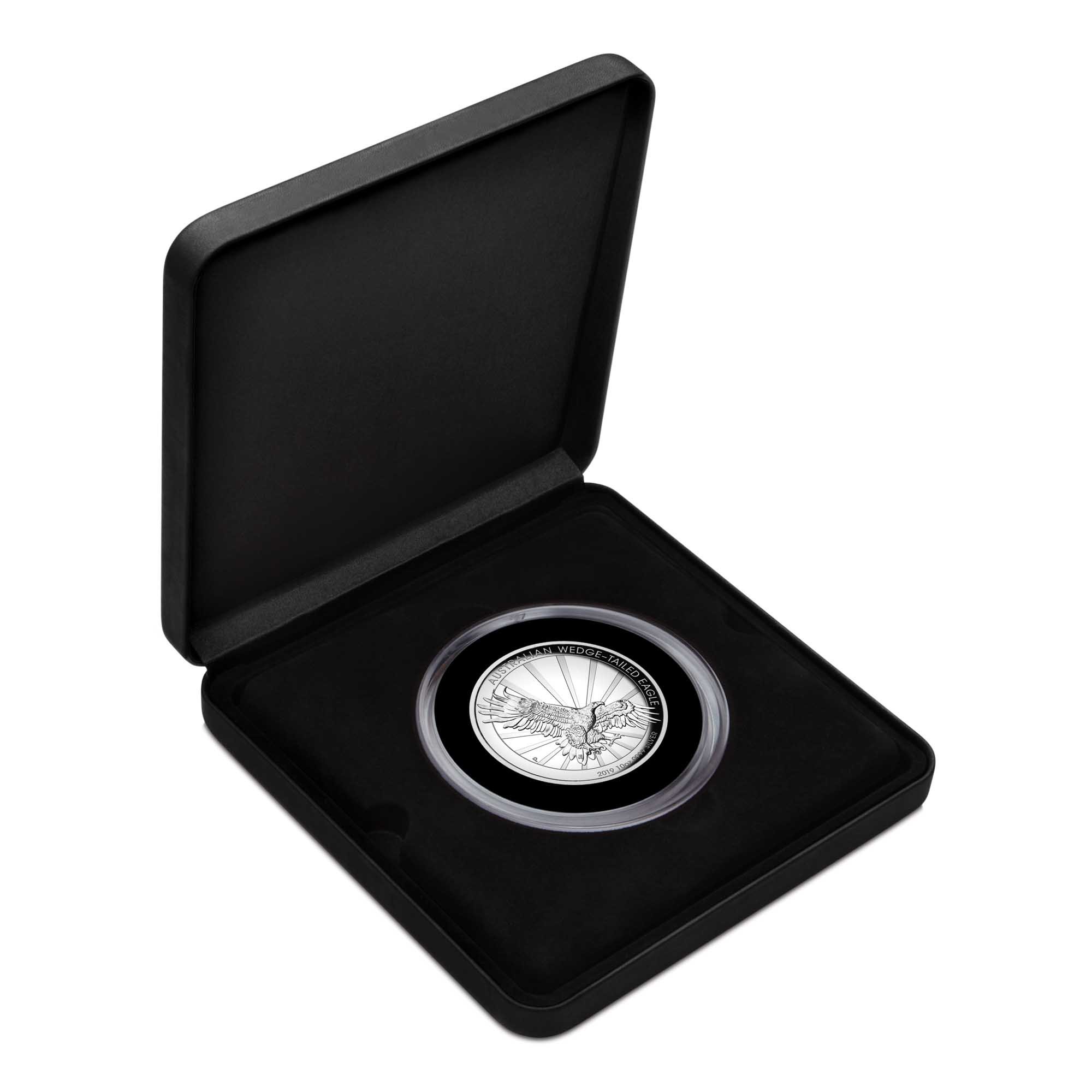 03 australian wedge tailed eagle 2019 10oz silver proof high relief InCase