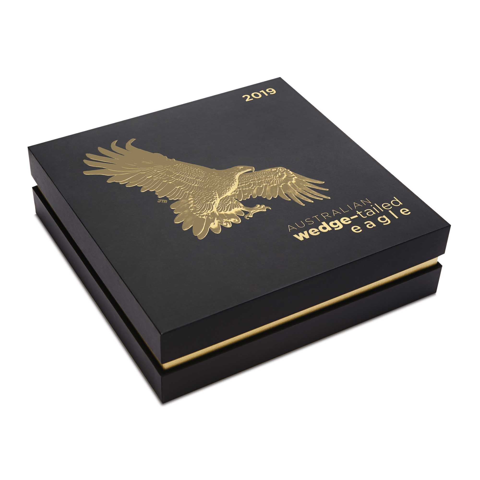 05 australian wedge tailed eagle 2019 5oz gold proof high relief InShipper