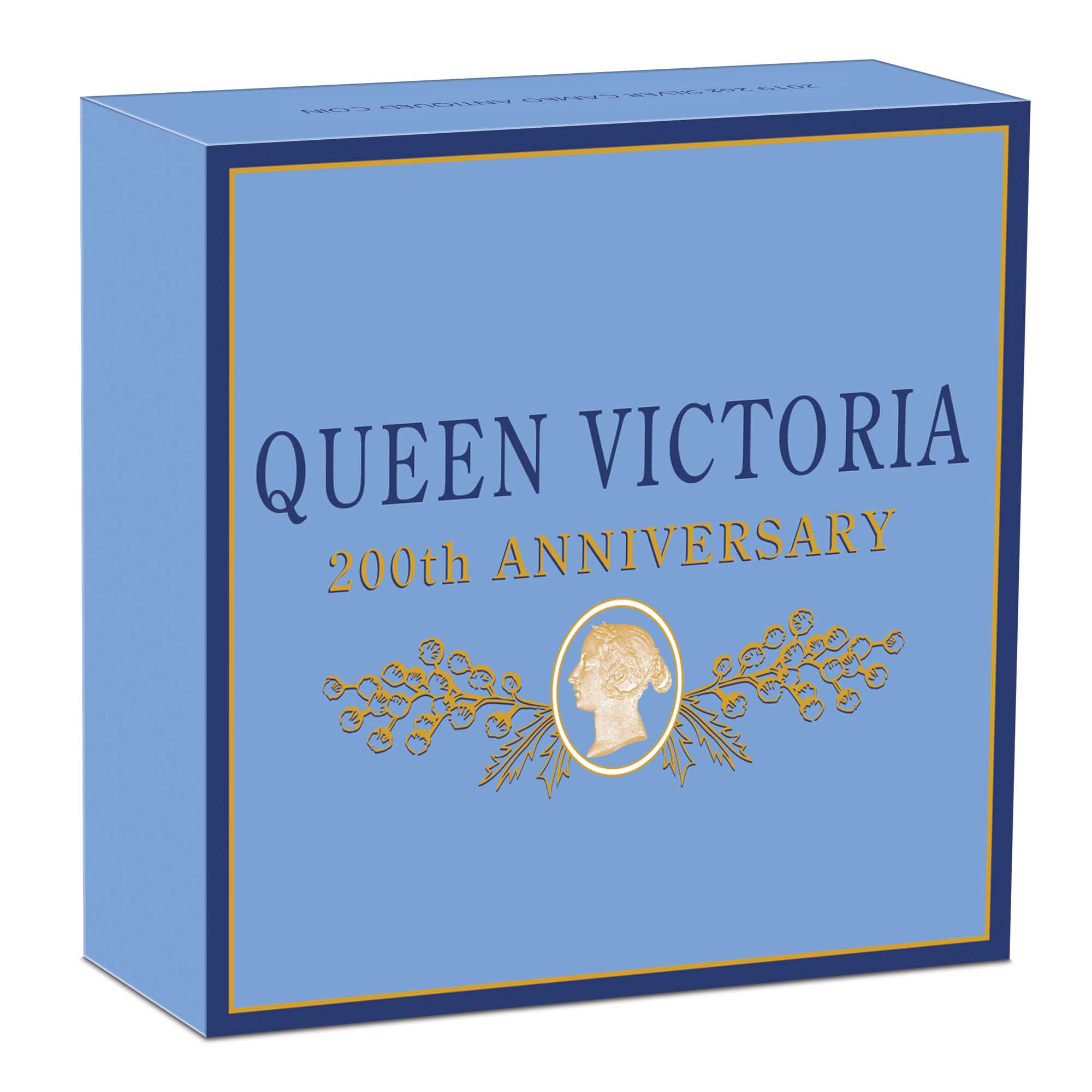 05 queen victoria 200th anniversary cameo 2019 2oz silver antiqued InShipper