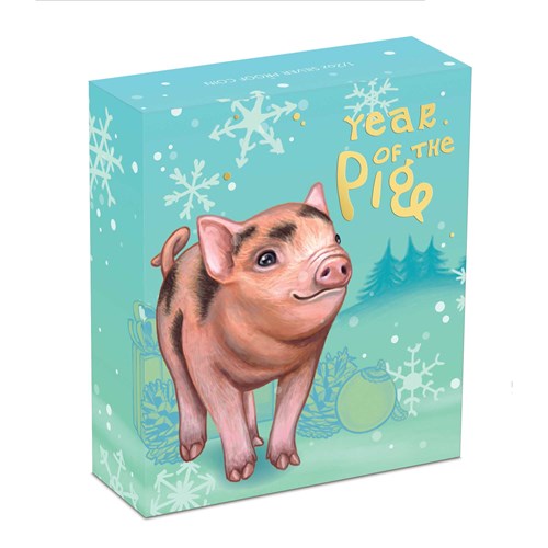 05 baby pig 2019 1 2oz silver proof InShipper
