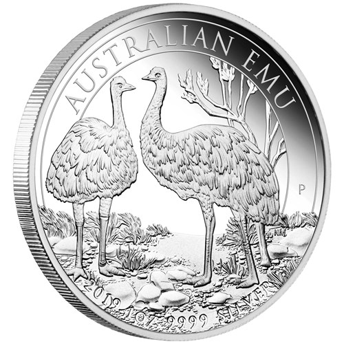 01 australian emu 2019 1oz silver proof OnEdge