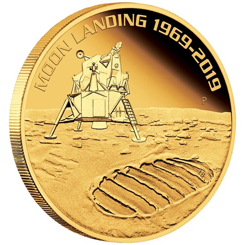 01 50th anniversary of the moon landing 2019 1oz gold proof OnEdge